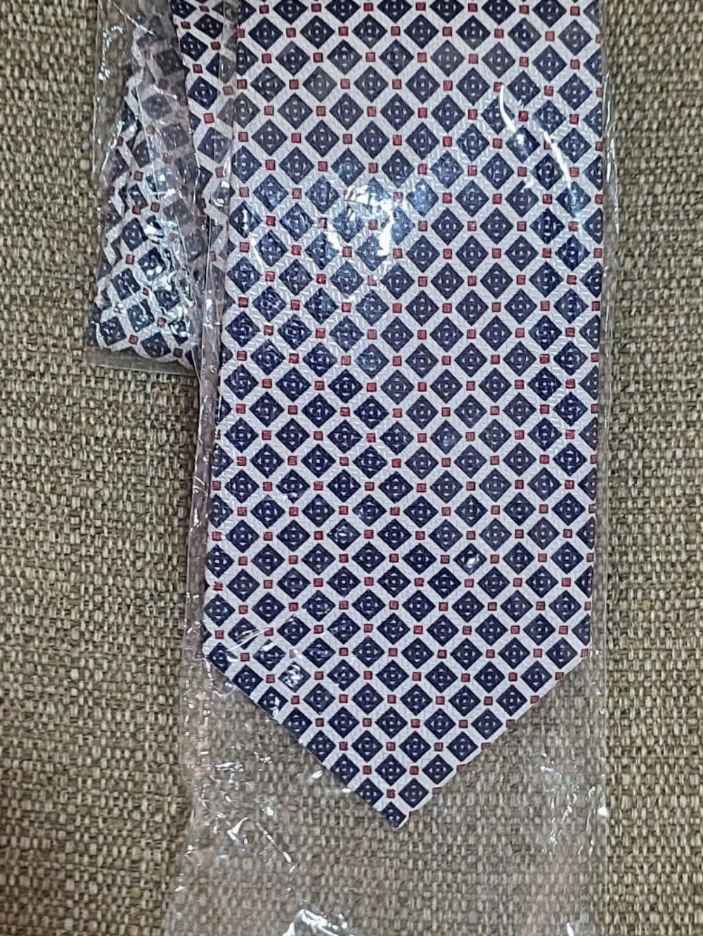 Sione Side Fashion Men’s Blue Geometric Dress Shirt